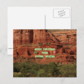Prettig kerstfeest vanuit Sedona, Arizona Feestdagenkaart (Voorkant / Achterkant)