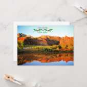 Prettig kerstfeest vanuit Sedona, Arizona Kaart (Voorkant / Achterkant in situ)