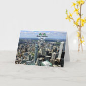 Prettig kerstfeest vanuit Toronto Kaart (Gele Bloem)