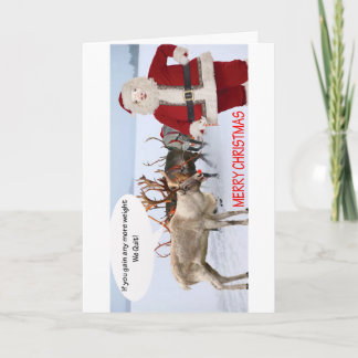 Prettig kerstfeest! Varken als Kerstman Kaart