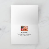 Prettig kerstfeest Vermoeide Yorkie Hond Leuk Kaart (Binnen)