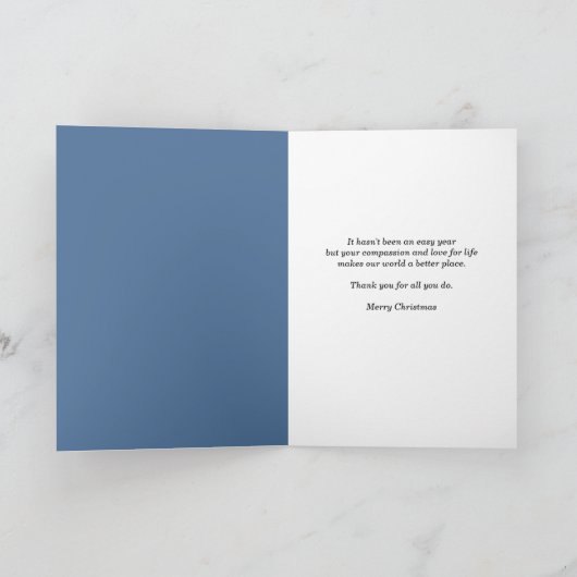 Prettig kerstfeest verpleegster kerstmannenhoed en feestdagen kaart (Binnen)