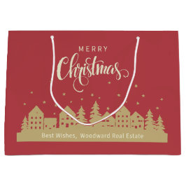 Prettig kerstfeest Vette Rode Retro | Realtor Mode Groot Cadeauzakje