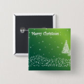 Prettig kerstfeest vierkante button 5,1 cm (Voorkant /achterkant)