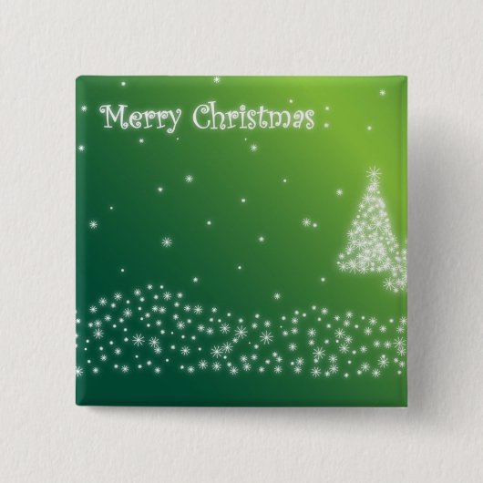 Prettig kerstfeest vierkante button 5,1 cm (Voorkant)