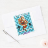 Prettig kerstfeest vierkante sticker (Envelop)