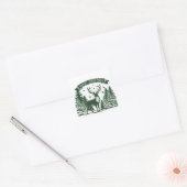 Prettig kerstfeest vierkante sticker (Envelop)