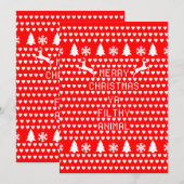 Prettig kerstfeest, viespeuk Dier Geek Kerstmis Kaart (Voorkant / Achterkant)