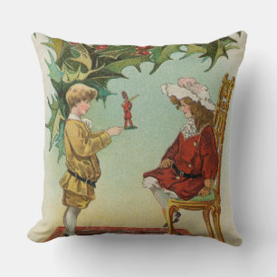Prettig Kerstfeest - vintage ansichtkaart Kussen