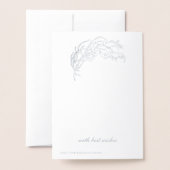 Prettig kerstfeest Vintage botanisch. Folie Kaarten (Met envelop)