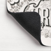 Prettig kerstfeest, Vintage Currier & Ives (reprod Muismat (Hoek)