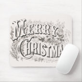 Prettig kerstfeest, Vintage Currier & Ives (reprod Muismat (Met muis)