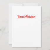 Prettig Kerstfeest, vintage illustratie, Kaart (Achterkant)
