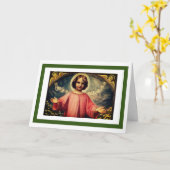 PRETTIG KERSTFEEST VINTAGE KERSTKAART KAART (Gele Bloem)