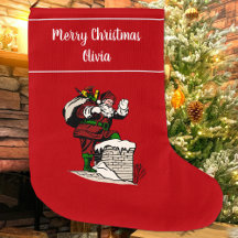Prettig kerstfeest Vintage Kerstman Persoonlijke R