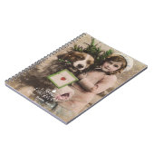 prettig kerstfeest vintage notitieboek (Linkerzijde)