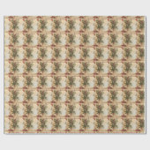 Prettig kerstfeest vintage rustieke papier hulstta (Vlak)