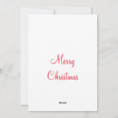 prettig kerstfeest voeg familienaam foto cadeau to feestdagenkaart (Achterkant)