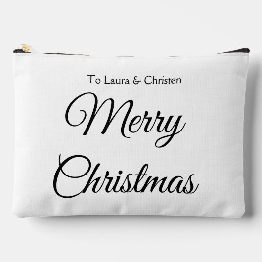 Prettig kerstfeest voeg naam tekst toe aangepast f etui (Voorkant)