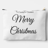 Prettig kerstfeest voeg naam tekst toe aangepast f etui (Achterkant)