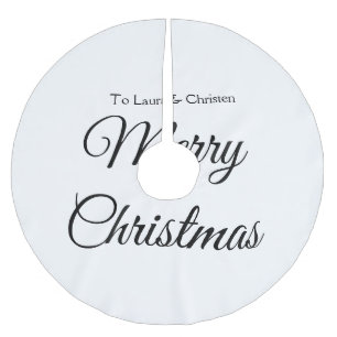 Prettig kerstfeest voeg naam tekst toe aangepast g kerstboom rok