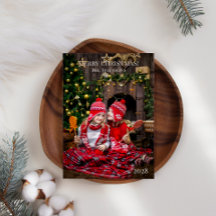 Prettig kerstfeest Voeg uw eigen foto toe Kerstmis