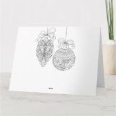 Prettig kerstfeest volwassenen kleurkaart kaart (Achterkant)