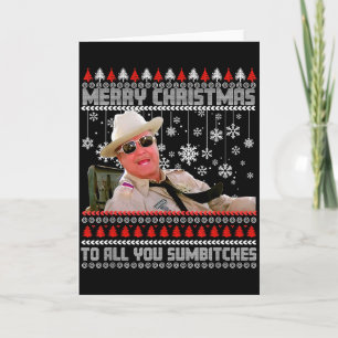 Prettig kerstfeest voor alle Sumes Grappige lelijk Kaart