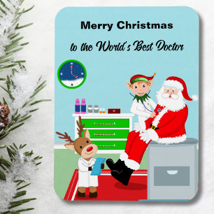 Prettig Kerstfeest voor de Beste Dokter ter Wereld Magneet