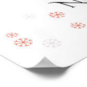 Prettig Kerstfeest voor de Beste Grootouders ter W Poster (Hoek)