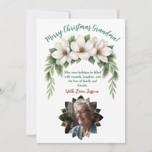 Prettig kerstfeest voor de meest geweldige oma feestdagenkaart