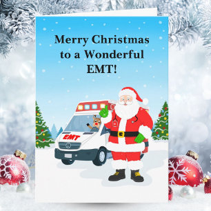 Prettig kerstfeest voor een geweldige EMT met de K Kaart