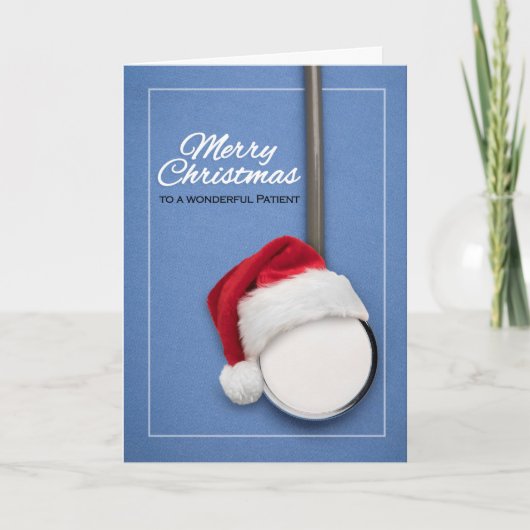 Prettig kerstfeest voor een geweldige patiënt Stet Feestdagen Kaart (Voorkant)