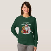 Prettig Kerstfeest voor Honden T-shirt (Voorkant volledig)