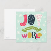 Prettig kerstfeest voor iedereen feestdagenkaart (Voorkant / Achterkant)