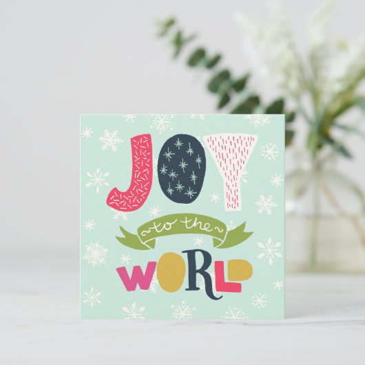 Prettig kerstfeest voor iedereen feestdagenkaart (Staand voorkant)