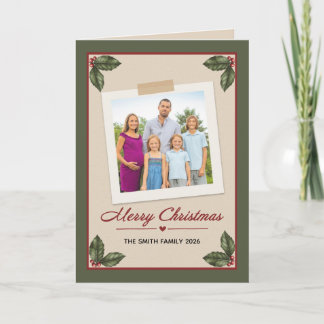 Prettig kerstfeest voor iedereen Uw foto aangepast Feestdagen Kaart