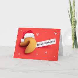 Prettig kerstfeest voor iedereen Voorspellingskoek Feestdagen Kaart