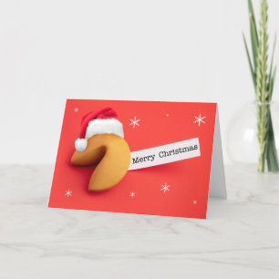 Prettig kerstfeest voor iedereen Voorspellingskoek Feestdagen Kaart