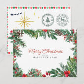 prettig kerstfeest voor jou briefkaart (Voorkant / Achterkant)