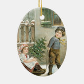 Prettig kerstfeest voor jou! keramisch ornament (Achterkant)