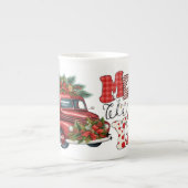Prettig kerstfeest voor jullie Bone China mok (Voorkant)
