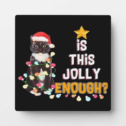 Prettig kerstfeest voor katten  fotoplaat (Voorkant)