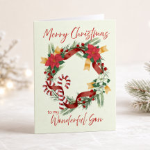 Prettig kerstfeest voor mijn geweldige zoon krans