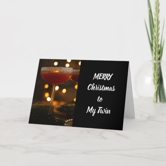 **PRETTIG KERSTFEEST VOOR MIJN TWEELING** KAART (Voorkant)