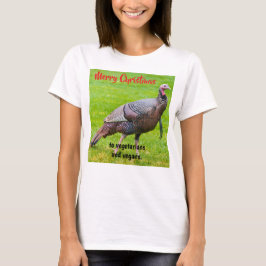 Prettig kerstfeest voor vegetariërs en veganisten t-shirt