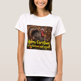 Prettig kerstfeest voor vegetariërs en veganisten. t-shirt
