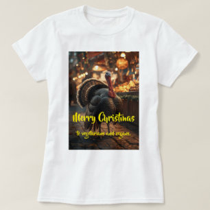 Prettig kerstfeest voor vegetariërs en veganisten. t-shirt