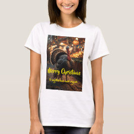 Prettig kerstfeest voor vegetariërs en veganisten. t-shirt