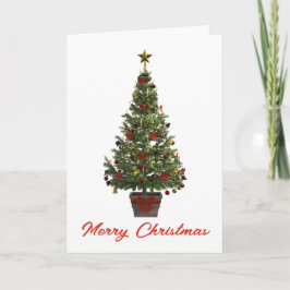 Prettig kerstfeest. Vouwbare kerstkaart Kaart